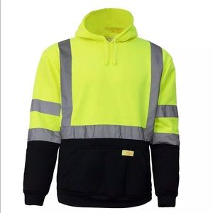 New York Hi-Viz Workwear H8312 Men's ANSI Class 3 High, Lime, Size:5-XL